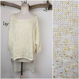 Hot Ginger  semi sheer mesh tunic  XL